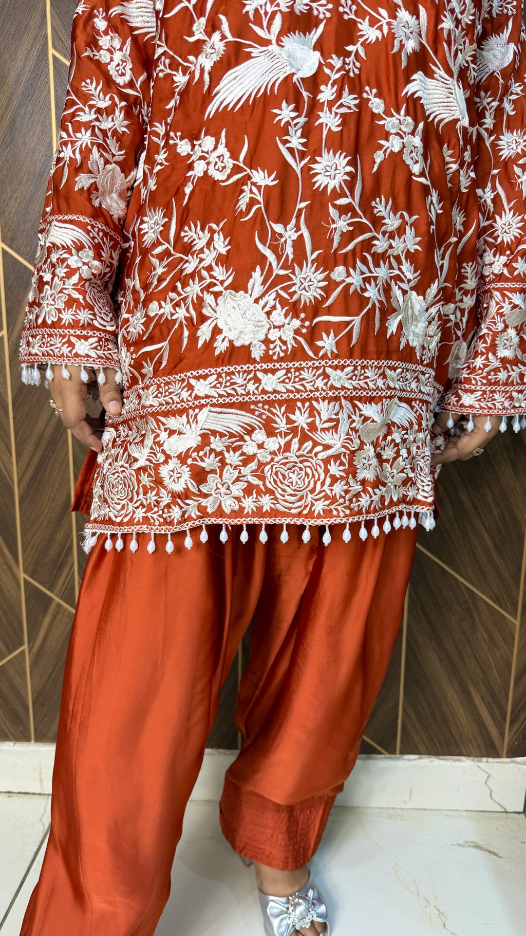 Farshi Suit Set – Rust