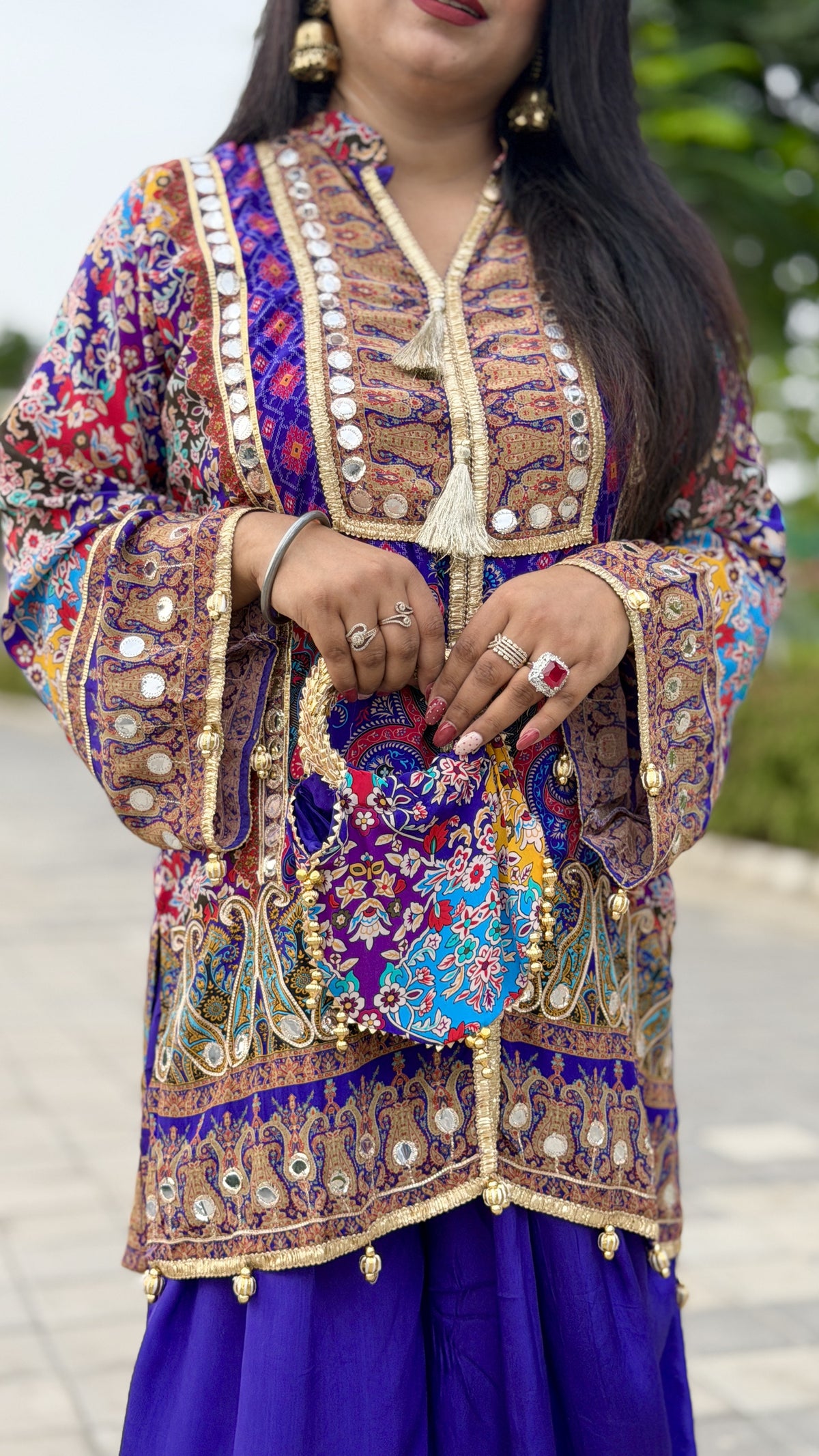 Jacket-Style Kurti & Dhoti Pants Co-ord