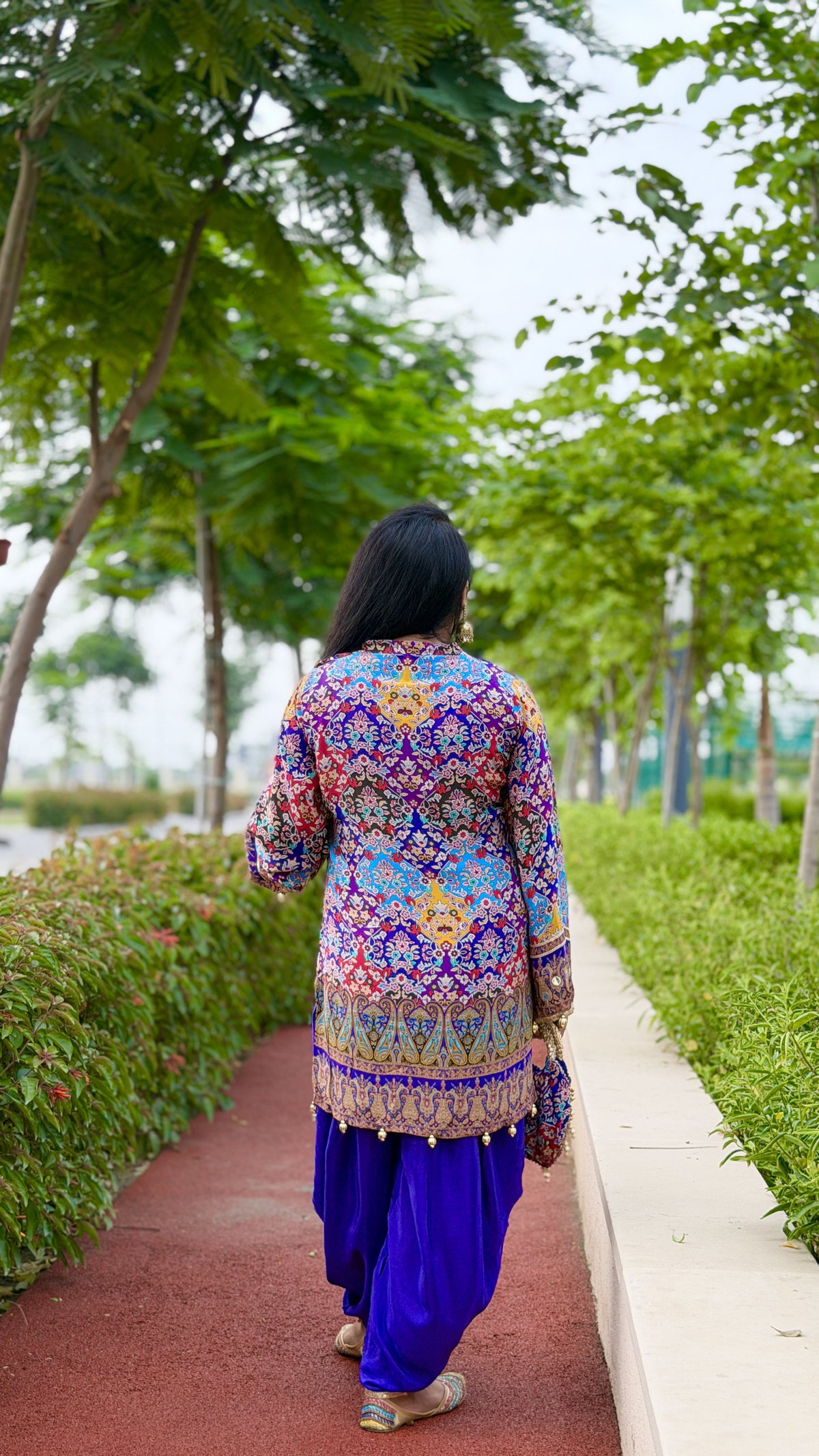 Jacket-Style Kurti & Dhoti Pants Co-ord