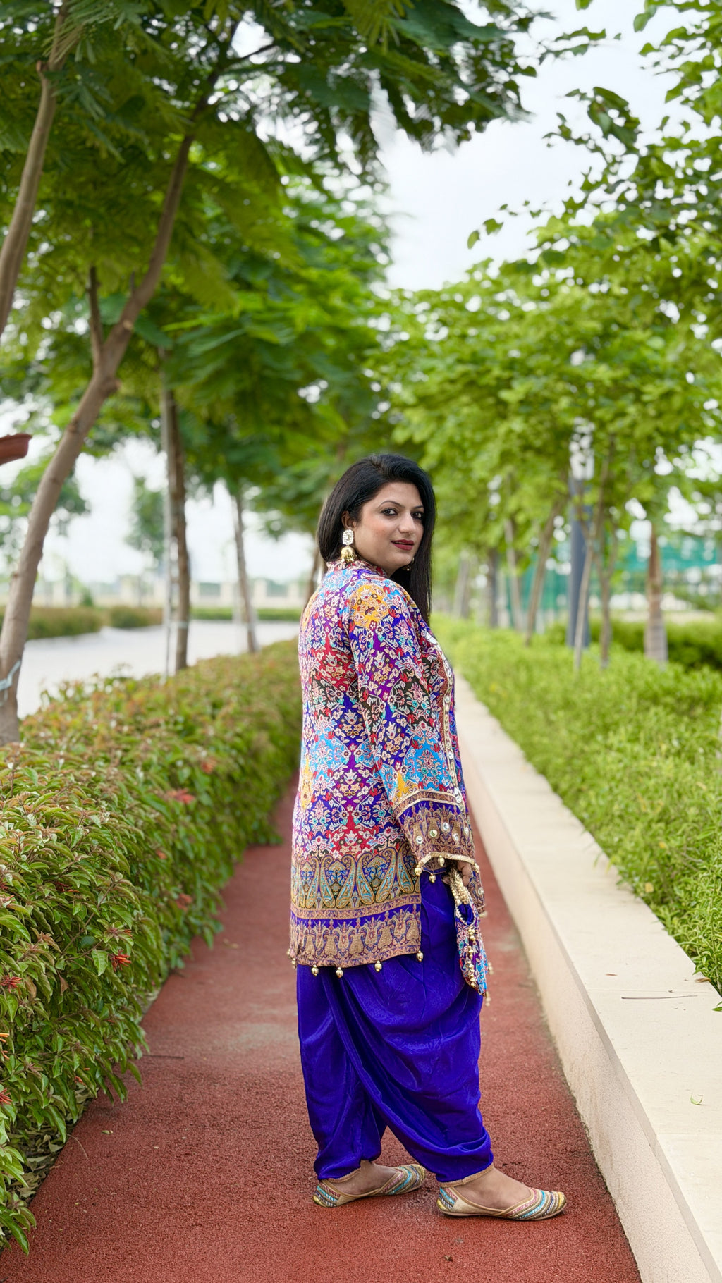 Jacket-Style Kurti & Dhoti Pants Co-ord