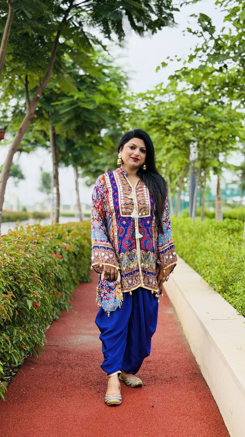 Jacket-Style Kurti & Dhoti Pants Co-ord