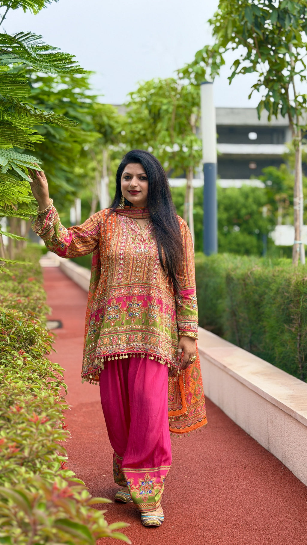 Traditional Punjabi Suit – Orange